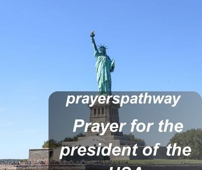 Prayer for the president of the USA