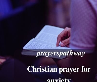 Christian prayer for anxiety