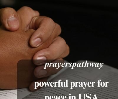 powerful prayer for peace in USA