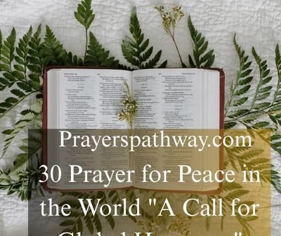 Prayer for Peace in the World "A Call for Global Harmony"