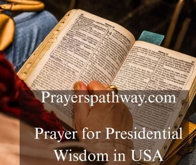 Prayer for Presidential Wisdom in USA