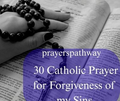 Catholic Prayer for Forgiveness of my Sins