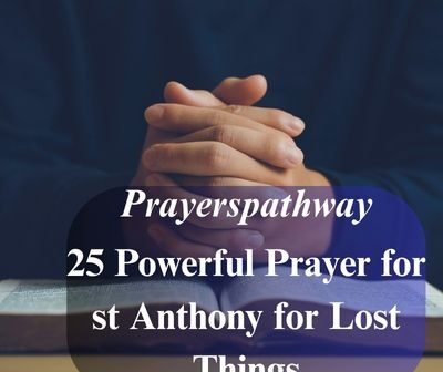Powerful Prayer for st Anthony for Lost Things